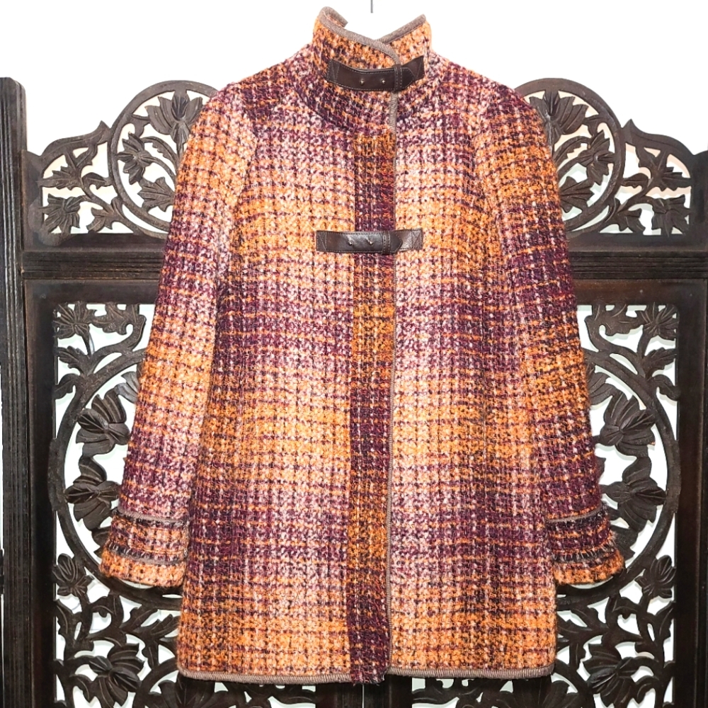 Benetton Tweed Peacoat